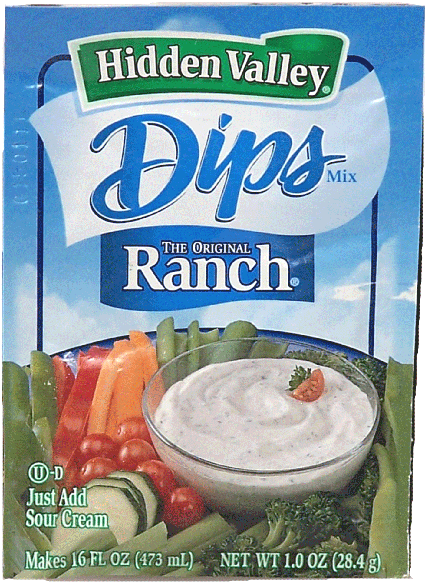 Hidden Valley Dips original ranch dip dry mix just add sour cream makes 16 fl. oz. Full-Size Picture